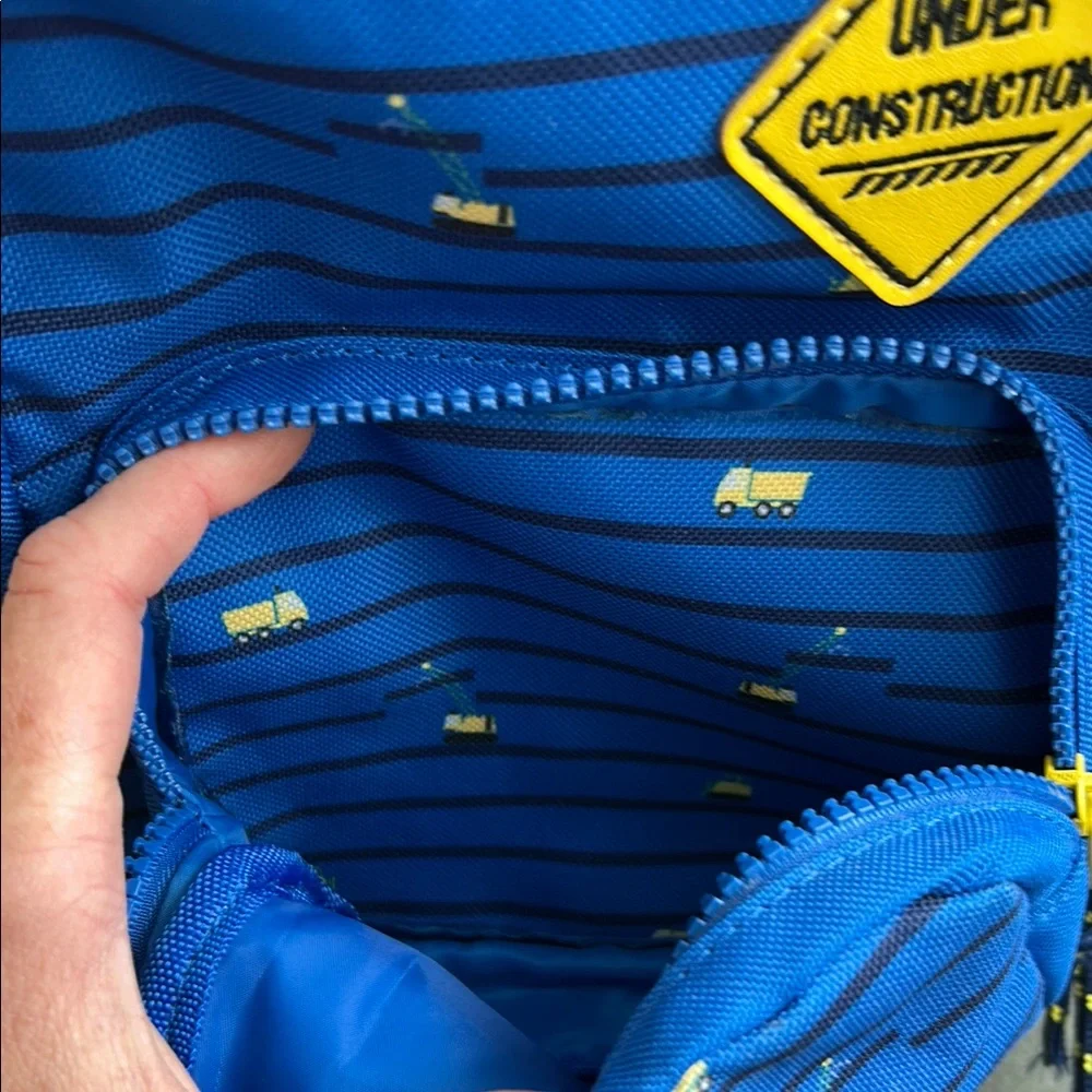 Blue Kids Backpack with Yellow Accents - Picture 4 of 5